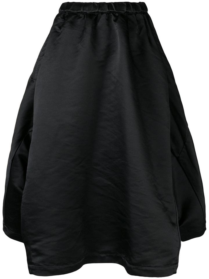 Comme Des Garçons Comme Des Garçons Full Draped Skirt - Black