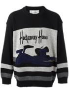 Jc De Castelbajac Vintage 'huckleberry Hound' Cartoon Jumper, Men's, Size: Medium, Black