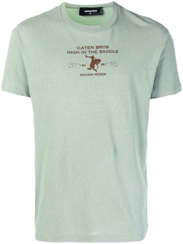 Dsquared2 Rough Rider Print T-shirt - Green