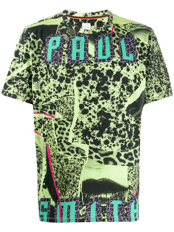 Paul Smith Printed Cotton T-shirt - Green