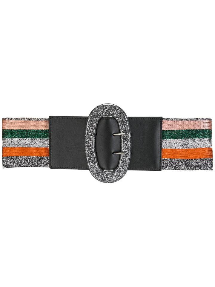 Missoni Striped Belt, Women's, Size: Small, Viscose/calf Leather/polyester/brass