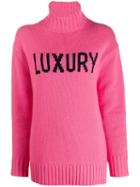 Chinti & Parker Roll Neck Jumper - Pink