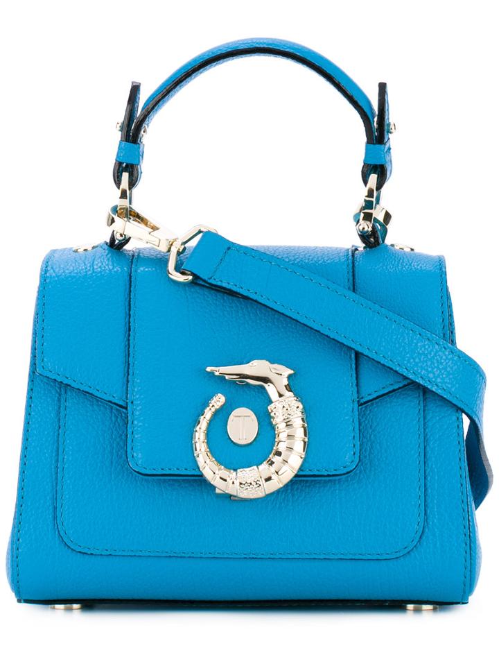 Trussardi - Mini Lovy Bag - Women - Calf Leather - One Size, Blue, Calf Leather