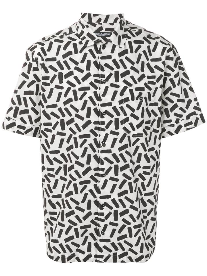 Dolce & Gabbana Abstract Print Shirt - White