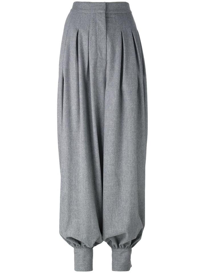Stella Mccartney 'giulietta' Wide Leg Trousers, Women's, Size: 40, Grey, Wool/cashmere/spandex/elastane
