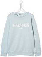 Balmain Kids Logo Sweatshirt - Blue