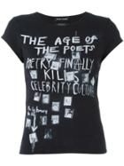 Each X Other 'the Age' Print T-shirt, Women's, Size: Medium, Black, Cotton/spandex/elastane