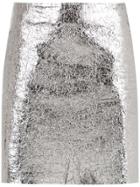 Egrey Metallic Leather Skirt
