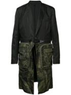 Givenchy - Zip Detail Mid-length Coat - Men - Polyamide/polyester/viscose - 54, Black, Polyamide/polyester/viscose
