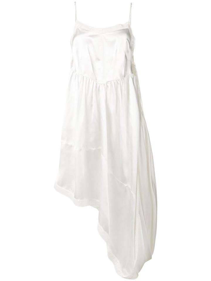 Mm6 Maison Margiela Asymmetric Draped Dress - White