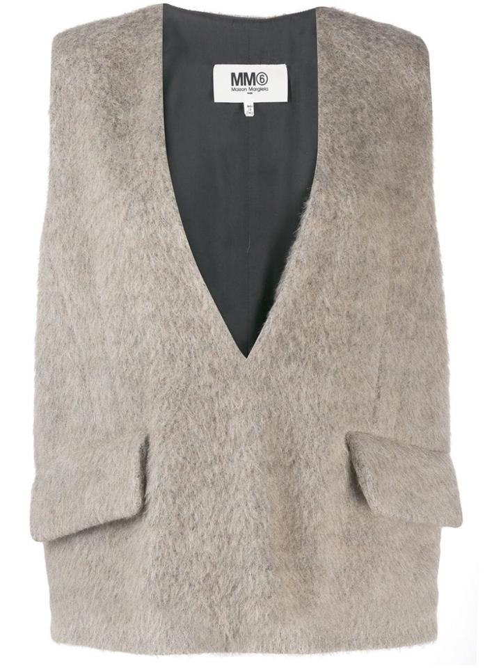 Mm6 Maison Margiela Sweater Vest - Brown