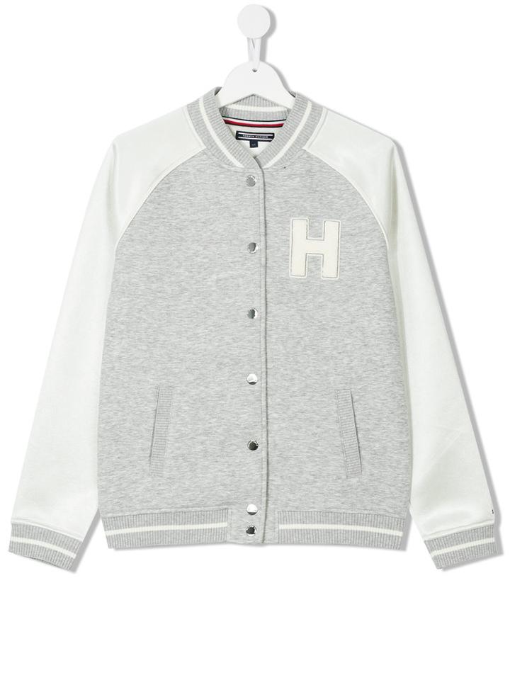Tommy Hilfiger Junior - Varsity Style Jacket - Kids - Cotton - 16 Yrs, Grey