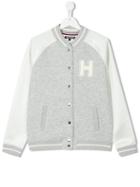 Tommy Hilfiger Junior - Varsity Style Jacket - Kids - Cotton - 16 Yrs, Grey