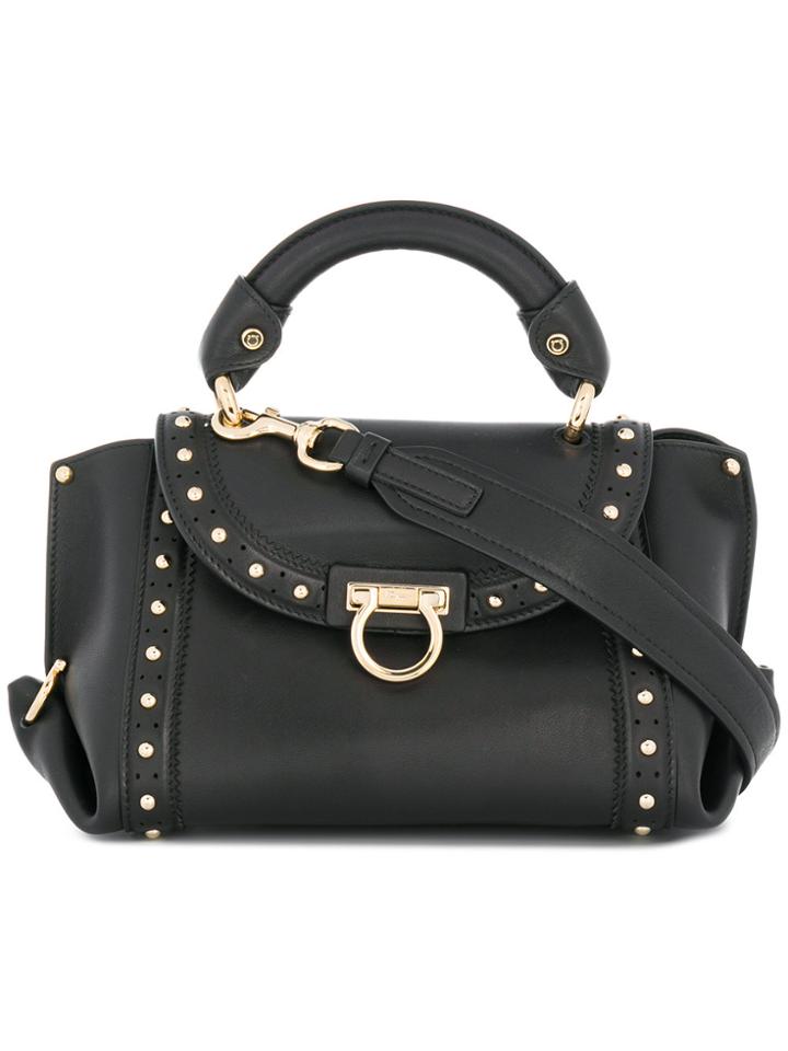 Salvatore Ferragamo Sofia Shoulder Bag - Black