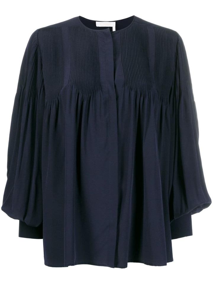 Chloé Flowing Blouse - Blue