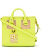 Sophie Hulme Double Handles Tote, Women's, Yellow/orange, Leather