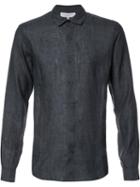 Orlebar Brown Classic Shirt, Men's, Size: Large, Black, Linen/flax