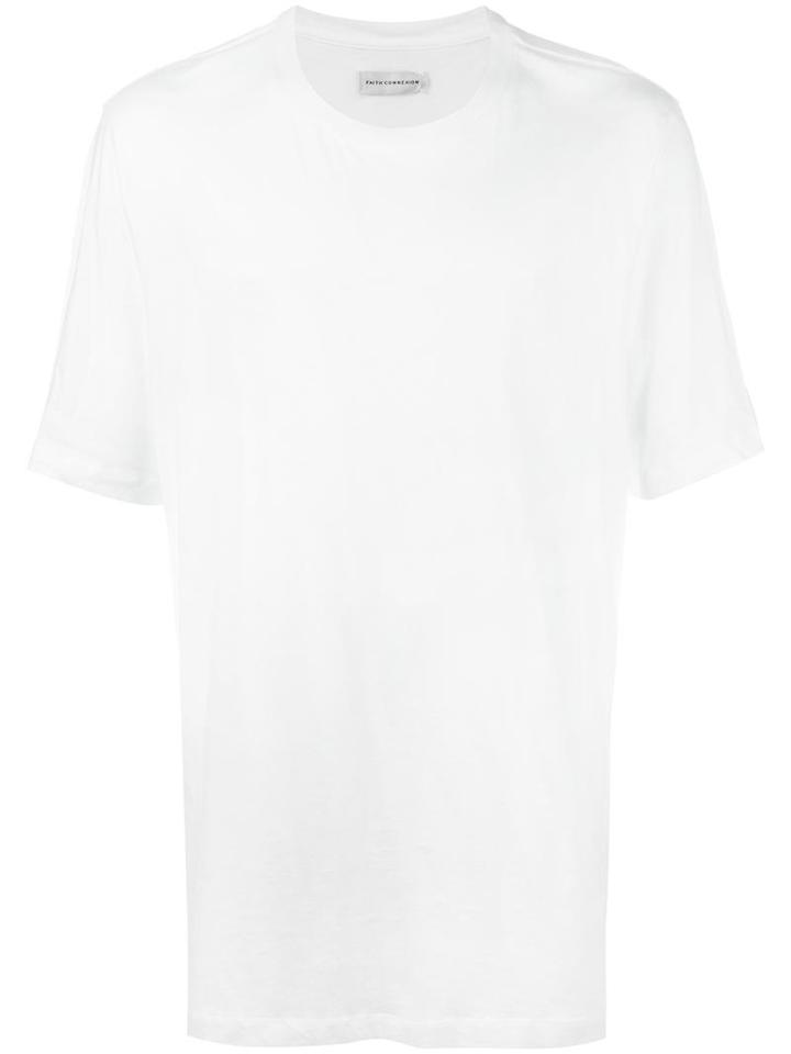 Faith Connexion Oversized T-shirt, Adult Unisex, Size: Small, White, Cotton