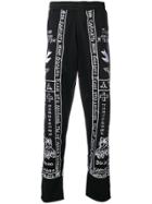 Ktz Church Embroidery Track Trousers - Black