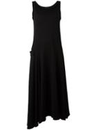 Yohji Yamamoto Asymmetric Hem Dress, Women's, Size: 1, Black, Cotton
