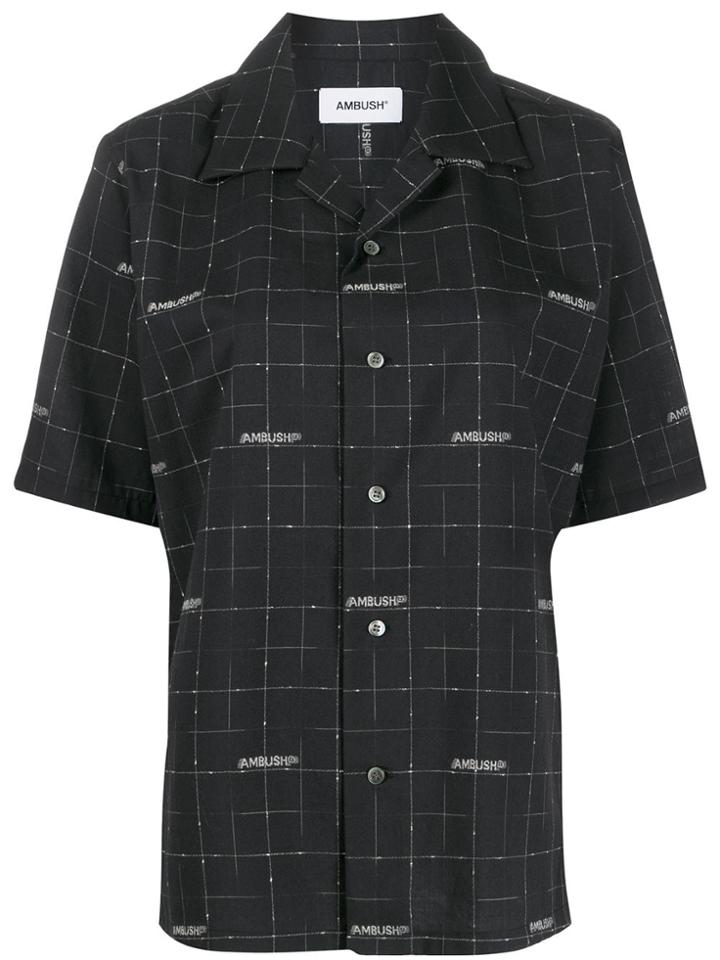 Ambush Check Short Sleeve Shirt - Black