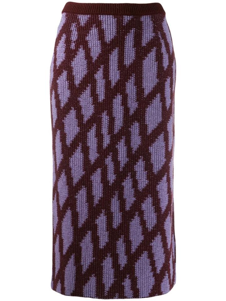 Christian Wijnants Triangular Patterned Skirt - Purple