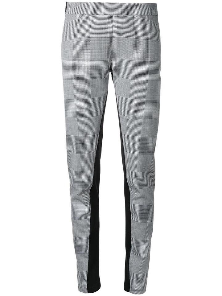 Gareth Pugh - Glen Plaid Leggings - Women - Nylon/spandex/elastane/viscose - 42, Black, Nylon/spandex/elastane/viscose