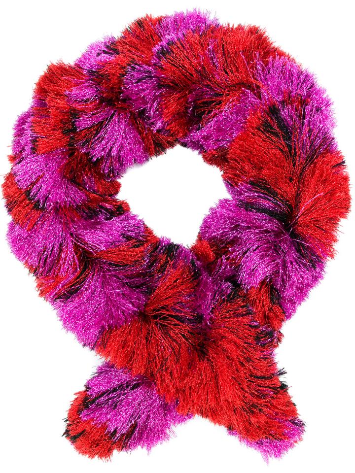 Missoni Metallic Fringed Scarf - Pink & Purple