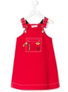 Rykiel Enfant - Dungaree Dress - Kids - Cotton/spandex/elastane - 10 Yrs, Red