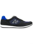 Hogan Mesh Panel Low-top Sneakers - Black