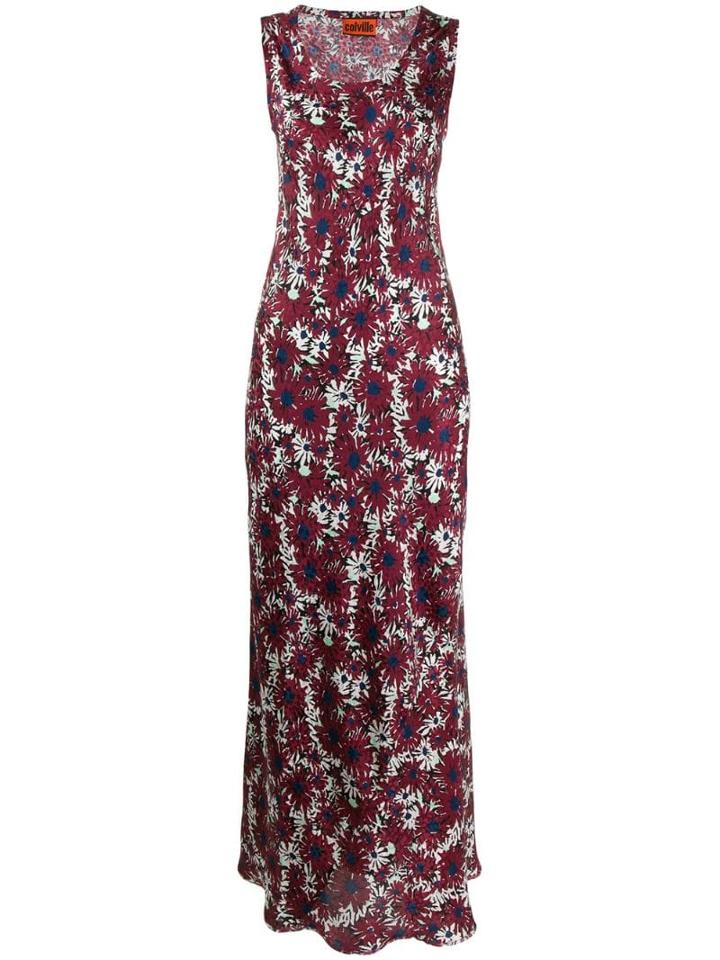 Colville Floral Print Dress - Purple