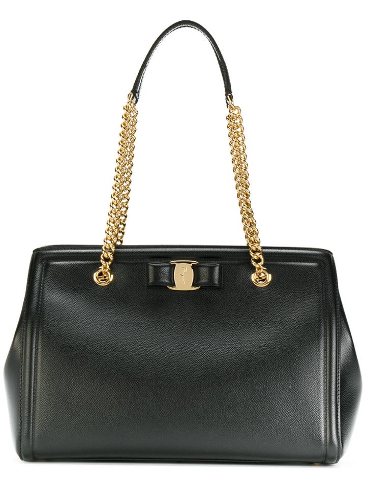 Salvatore Ferragamo Melike Shoulder Bag - Black