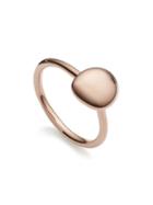 Monica Vinader Nura Small Pebble Stacking Ring - Pink