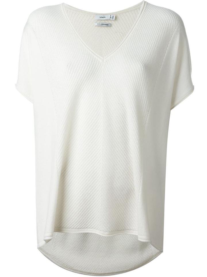 Vince Ribbed Knit Oversize Top
