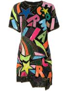 Diesel Bead- And Sequin-embellished Mini Dress - Black