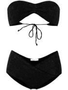 Oseree Lurex Two-piece Bikini - Black