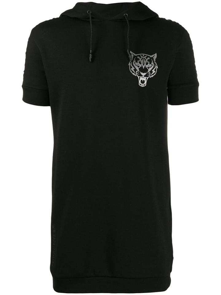 Plein Sport Short-sleeve Hoodie - Black