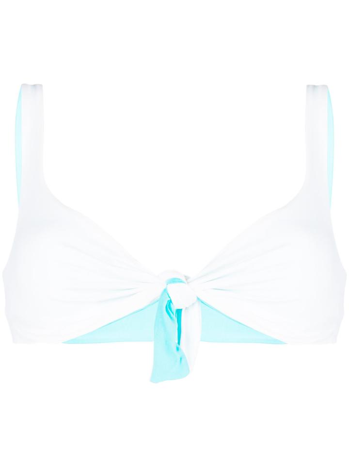 Fisico Reversible Bikini Top - White