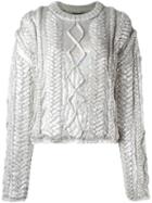 Filles A Papa 'alba' Sweater, Women's, Size: 2, Grey, Viscose