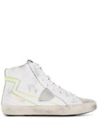 Philippe Model Paris H Distressed Sneakers - White