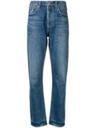 Citizens Of Humanity High Rise Straight-leg Jeans - Blue