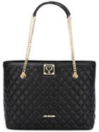 Love Moschino Quilted Tote, Women's, Black, Leather