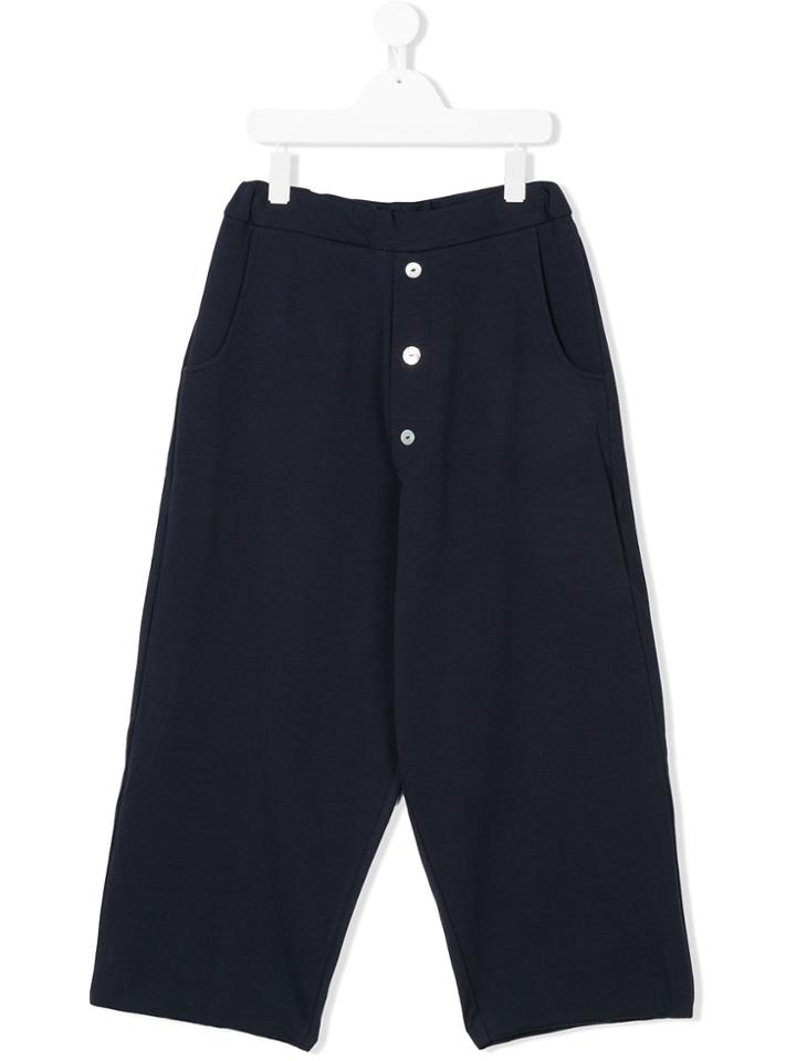 La Bottega Di Giorgia Teen Elasticated-waist Trousers - Blue