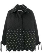 Cecilie Bahnsen Quilted Floral-print Jacket - Black