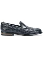 Officine Creative Logo Embossed Loafers - Blue