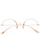 Dior Eyewear Round Wire Glasses - Gold