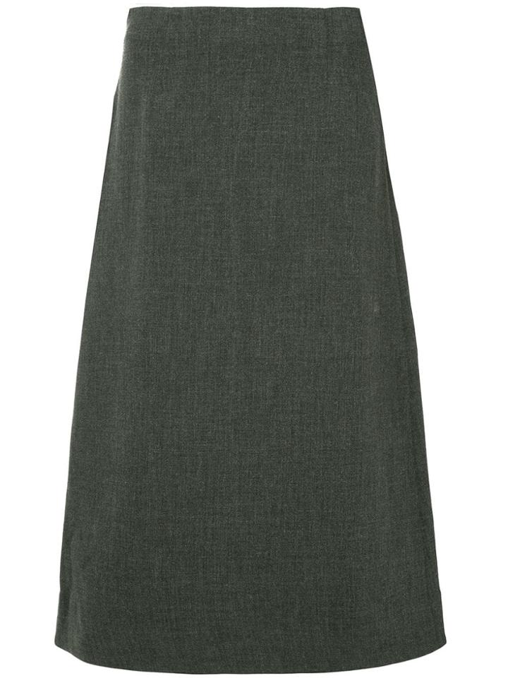 Le Ciel Bleu Straight Midi Skirt - Grey
