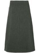 Le Ciel Bleu Straight Midi Skirt - Grey