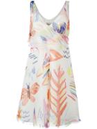 Armani Collezioni - Drawing Print Dress - Women - Silk/polyester - 44, Women's, Silk/polyester
