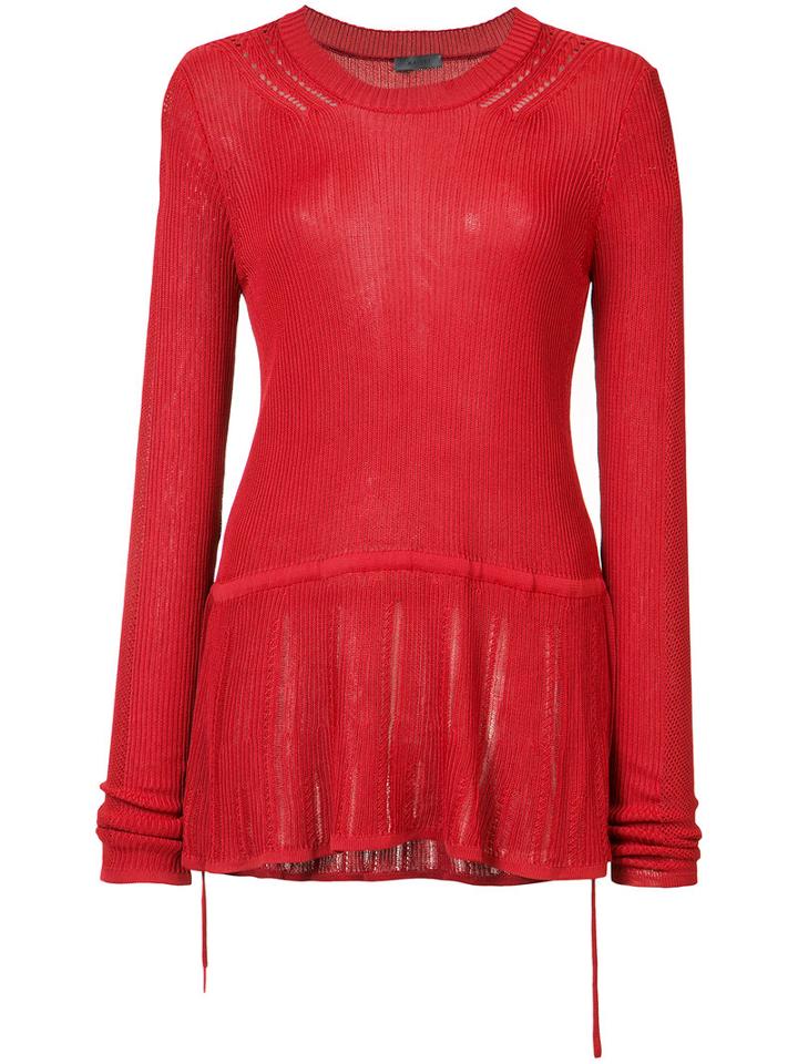 Maiyet - Knitted Top - Women - Viscose - Xxs, Red, Viscose